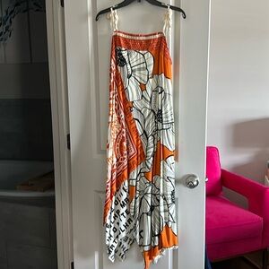 Farm Rio asymmetrical dress